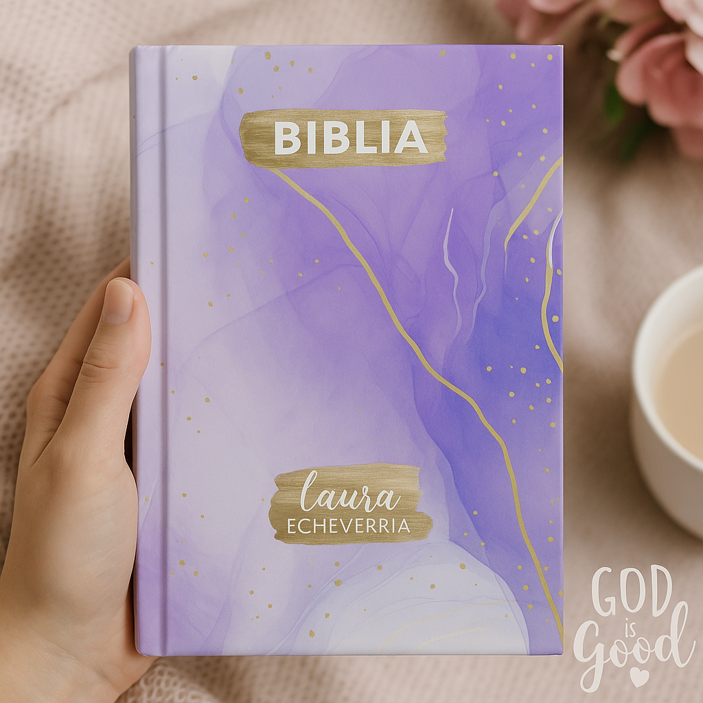 Biblia Purple Personalizada