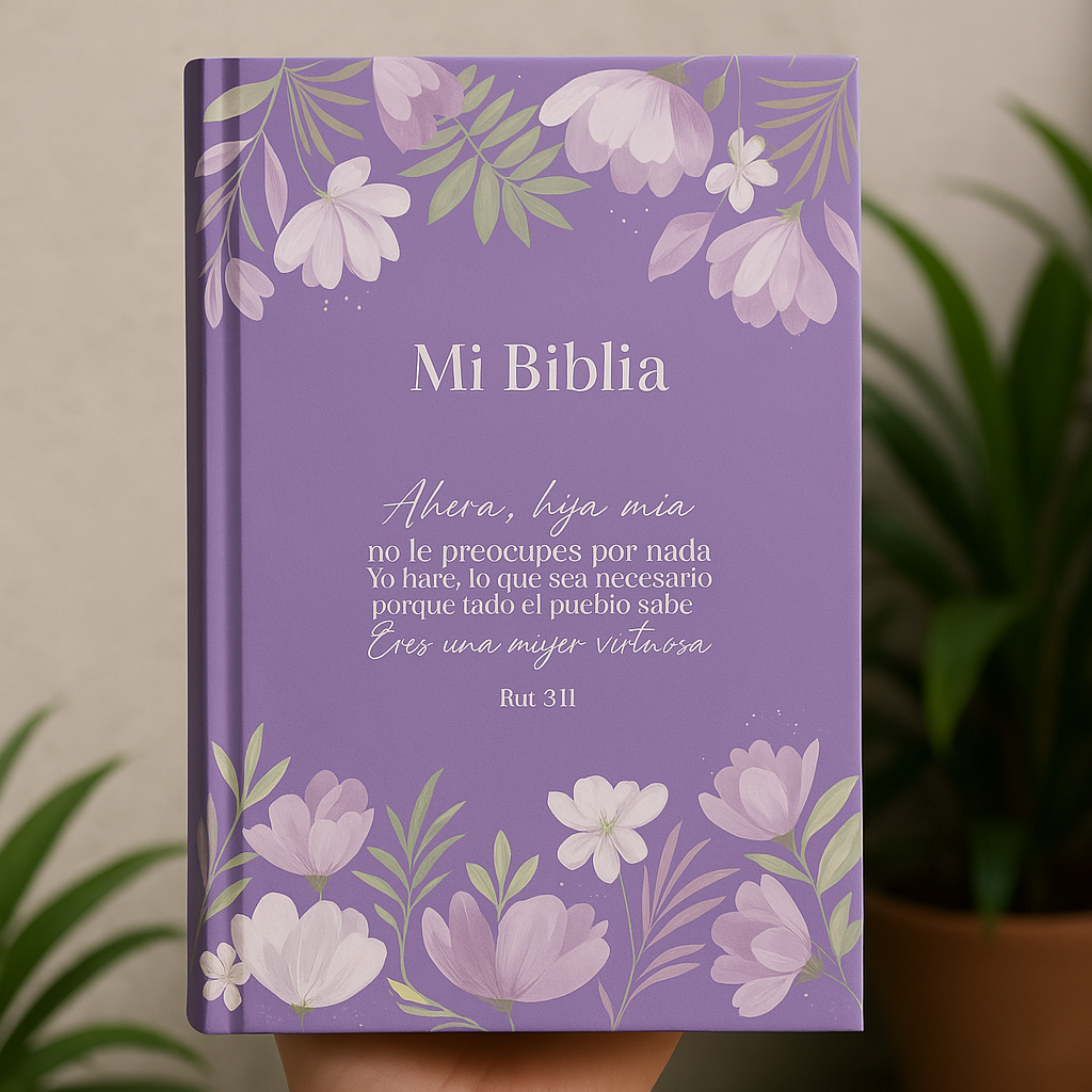 Biblia Violeta Personalizada