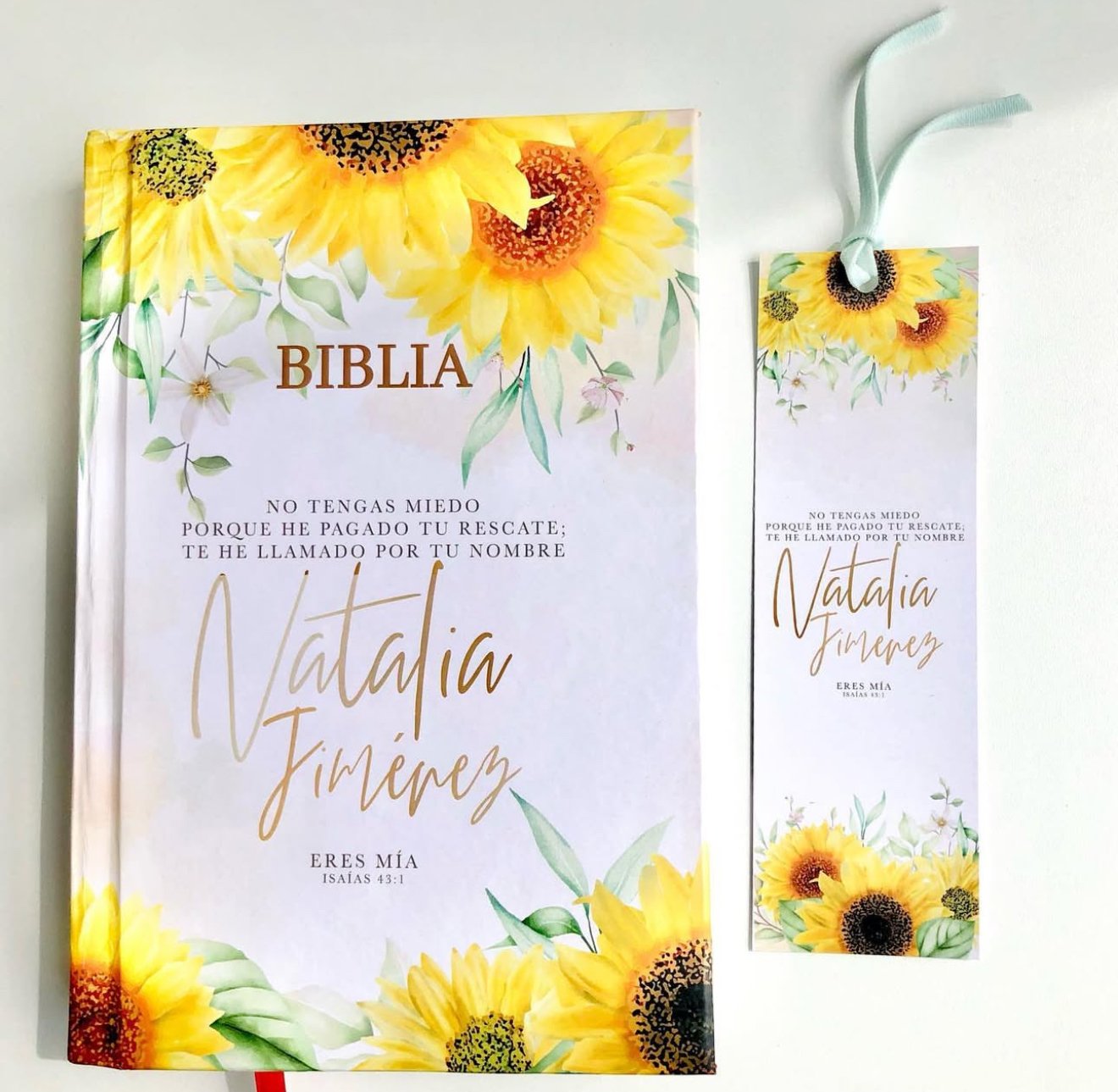 Biblia Girasoles Personalizada
